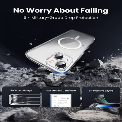image of UGREEN LP725 (25396) Magnetic Protective Case for iPhone 15 with Spec and Price in BDT