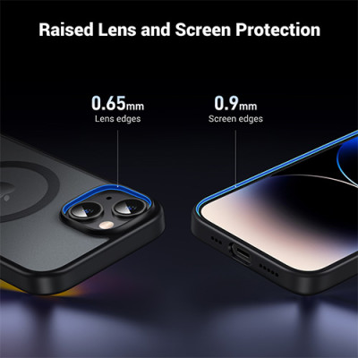 image of UGREEN LP748 (25400) Magnetic Protective Case for iPhone 15 - Black with Spec and Price in BDT