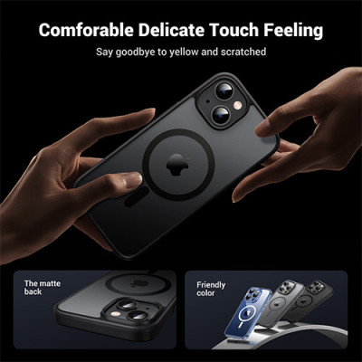 image of UGREEN LP748 (25400) Magnetic Protective Case for iPhone 15 - Black with Spec and Price in BDT