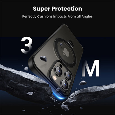 image of UGREEN LP763 (25528) Kickstand & Magnetic Protective Case for iPhone 15 Pro with Spec and Price in BDT