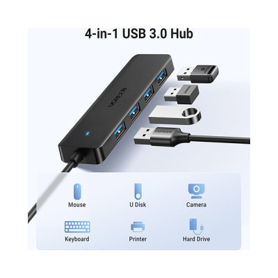 image of UGREEN CM219 (35574) USB 3.0 4-Port Hub with Spec and Price in BDT