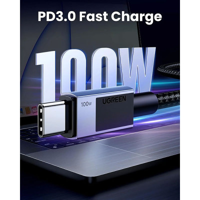 image of Ugreen L512 (45063) USB-C to USB-C Fast Charging Cable - 1M with Spec and Price in BDT