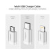 Ugreen US186 (50203) 3-in-1 USB 2.0-A Multifunction Cable - 1.5M