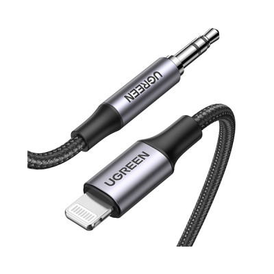 image of Ugreen US315 (70862) Lightning to 3.5mm Audio Cable - 2M with Spec and Price in BDT
