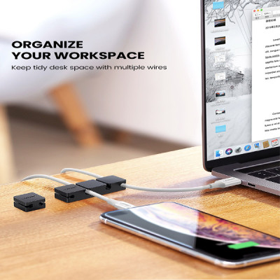 image of UGREEN LP208 (70585) Cable Holder Clips - Black with Spec and Price in BDT