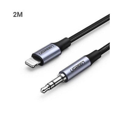 image of Ugreen US315 (70862) Lightning to 3.5mm Audio Cable - 2M with Spec and Price in BDT