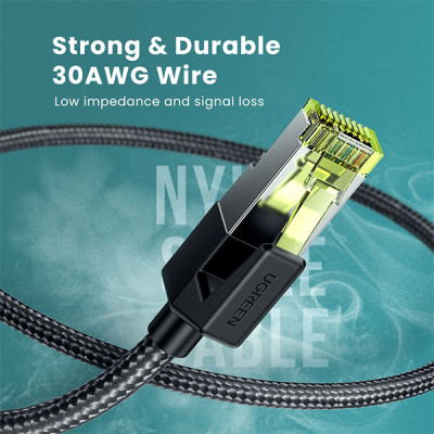 image of Ugreen NW150 (80421) Cat 7 Round Ethernet Cable - 1M with Spec and Price in BDT