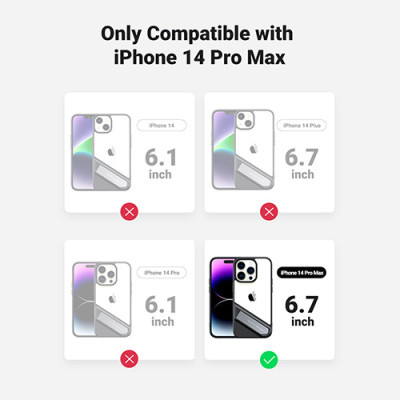 image of UGREEN LP636 (90927) Kickstand Protective Case for iPhone 14 Pro Max with Spec and Price in BDT