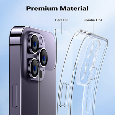 image of UGREEN LP620 (90941) Classy Clear Enhanced Protective Case for iPhone 14 Pro Max with Spec and Price in BDT