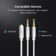 UGREEN AV140 (20898) 3.5mm to 2 Audio Cable - Black