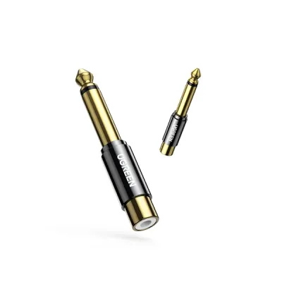 image of UGREEN AV169 (80731) 6.35mm Male to RCA Female Adapter with Spec and Price in BDT