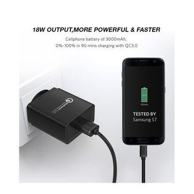 image of UGREEN CD122 (60495) 18W Fast Charging Power Adapter with Spec and Price in BDT