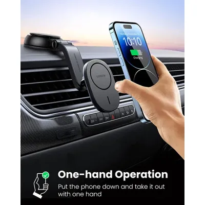 image of UGREEN CD345 (15120) 15W Magnetic Car Wireless Charger with Spec and Price in BDT