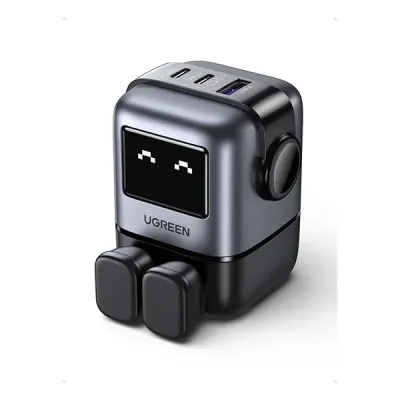 image of UGREEN CD361 (25686) Uno RG 65W 3-Port GaN Fast Charger - UK with Spec and Price in BDT