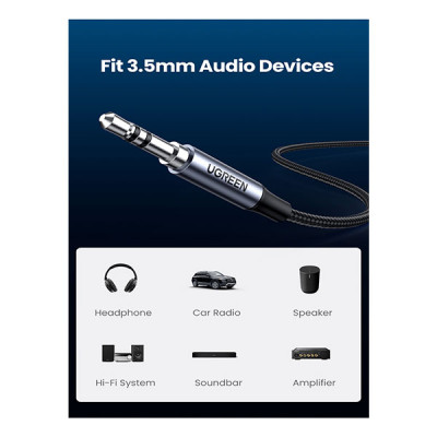 image of UGREEN CM450 (20192) USB-C to 3.5mm Audio Cable - 1M with Spec and Price in BDT