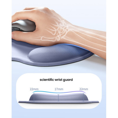 image of UGREEN LP668 (25244) Ergonomic Mouse Pad - Gray with Spec and Price in BDT