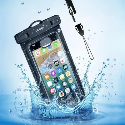image of UGREEN LP716 (45181) Waterproof Phone Pouch Black with Spec and Price in BDT