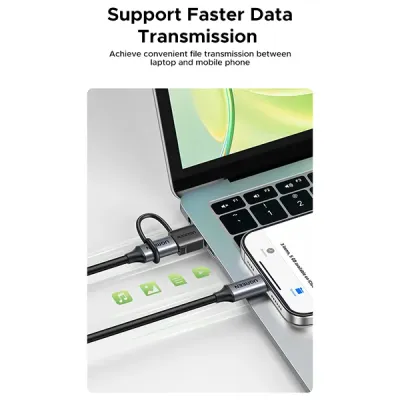 image of UGREEN LS502 (65332) USB-A Male to USB-C Female Adapter - 2 Pcs with Spec and Price in BDT