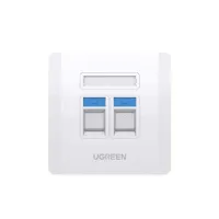 UGREEN NW144 (80182) Dual Port Wall Plate