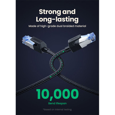 image of UGREEN NW153 (80432) Cat 8 Ethernet Cable - 3M with Spec and Price in BDT