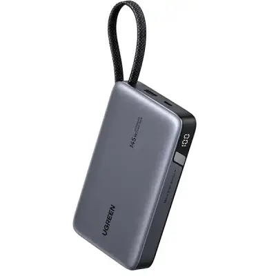 image of  UGREEN PB551 (55992B) 20000mAh 145W Power Bank with Built-in Cable  with Spec and Price in BDT