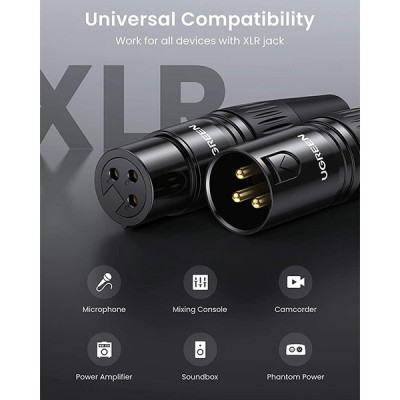 image of UGREEN AV162 (80439) Cannon Male Connector with Spec and Price in BDT