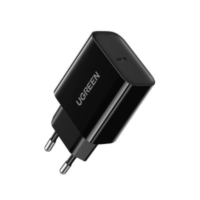 image of UGREEN CD137 (10191) Fast Charger EU (Black)  with Spec and Price in BDT