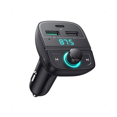 image of UGREEN CD229 (80910) Bluetooth FM Transmitter Car Adapter with Spec and Price in BDT