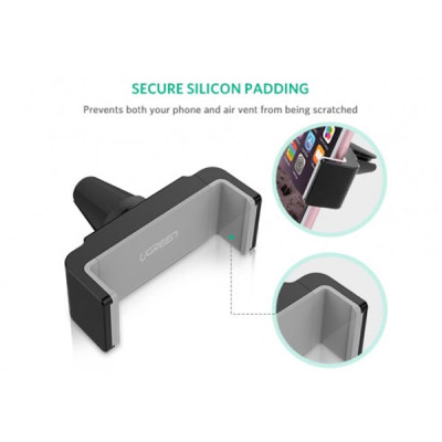 image of UGREEN LP120 (30283) Air Vent Mount Phone Holder (Black Gray) with Spec and Price in BDT
