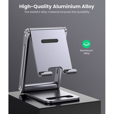 image of UGREEN LP263 (80708) Adjustable Aluminum Phone Holder with Spec and Price in BDT