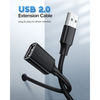 image of UGREEN US103 (10317) USB 2.0 Type-A Extension Cable - 3M with Spec and Price in BDT