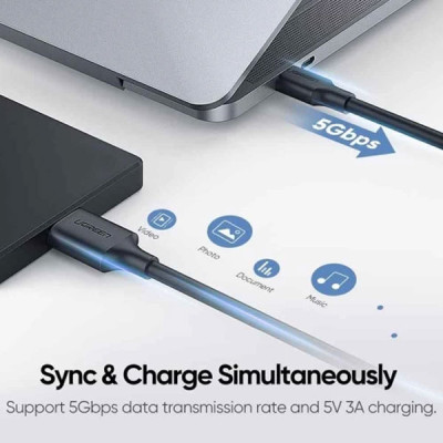 image of UGREEN US132 (20103) USB-C to Micro B Cable 1M with Spec and Price in BDT