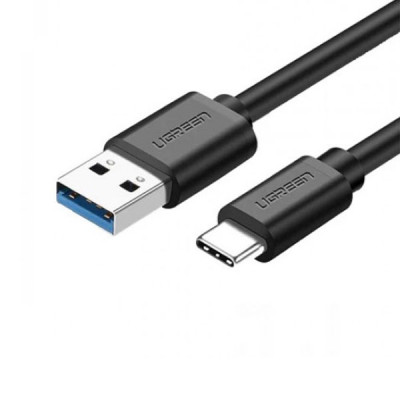 image of UGREEN US184 (20882) USB 3.0 A Male to Type C Male Cable Nickel Plating 1m (Black)  with Spec and Price in BDT