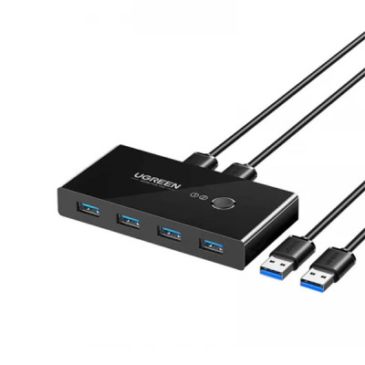 image of UGREEN US216 (30768) 2-in-4 USB 3.0 Sharing Switch Box with Spec and Price in BDT