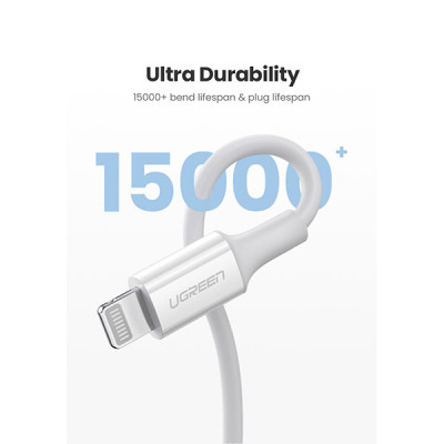 image of UGREEN US171 (60749) Male USB-C to Lightning Cable - 2M with Spec and Price in BDT