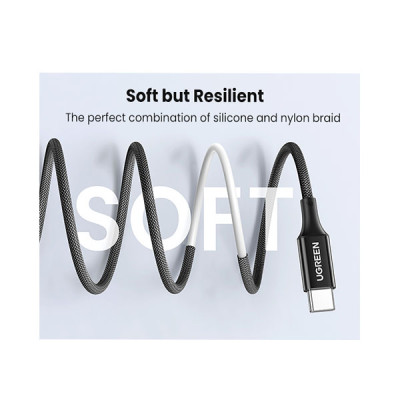 image of UGREEN US557 (15275) USB-C Silicone Fast Charging Cable - 1M with Spec and Price in BDT