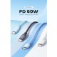 UGREEN US563 (15283) USB-C Silicone Fast Charging Cable - 1M