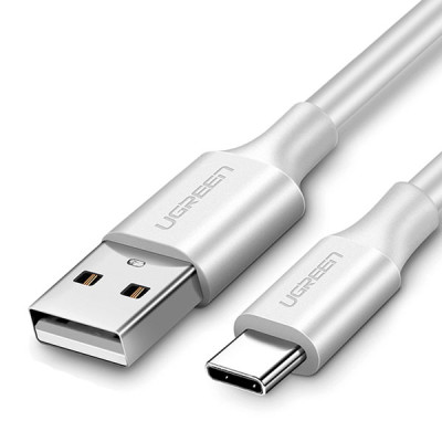image of Ugreen US287 (60122) USB Type-C Charging Cable 1.5M White with Spec and Price in BDT