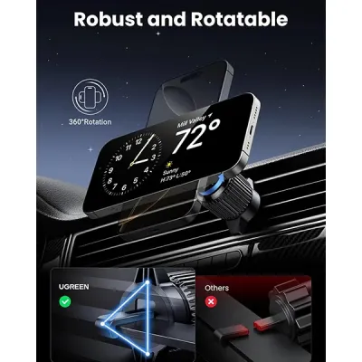 image of UGREEN W708 (35970) Qi2 15W Magnetic Car Wireless Charger with Spec and Price in BDT