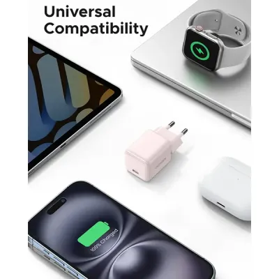image of UGREEN X512 (55556) 20W USB-C GaN Fast Charger - EU with Spec and Price in BDT