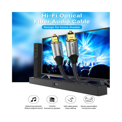 image of VENTION BAVBH Optical Fiber Audio Cable - 2M with Spec and Price in BDT