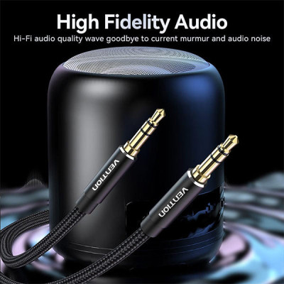 image of Vention BAWBJ Cotton Braided 3.5mm Male Audio Cable - 5M with Spec and Price in BDT