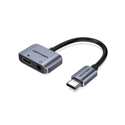 image of VENTION BGS USB C to 3.5mm & Type C Cable Adapter with Spec and Price in BDT