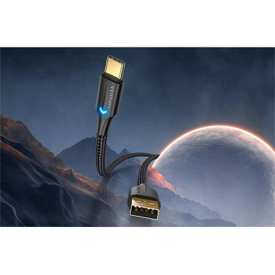 image of VENTION CTFBG Type-A to Type-C 3A USB 2.0 Cable - 1.5M with Spec and Price in BDT