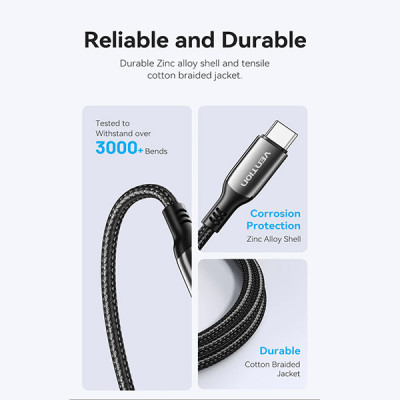 image of VENTION CTKBH Type-C to Type-C 5A USB 2.0 Cable - 2M with Spec and Price in BDT