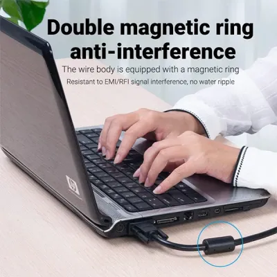 image of Vention DAEBL VGA(3+6) Male to Male Cable - 10M with Spec and Price in BDT