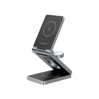 VENTION FGFH0 3‑in‑1 15W MagSafe Charger Stand - Gray