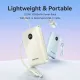 VENTION FKAL0-C 22.5W 10000mAh LED Display Power Bank with Built-in USB-C to C Cable - Blue
