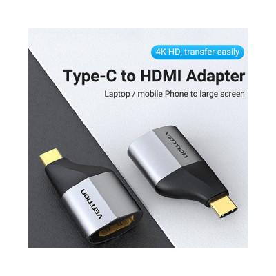 image of VENTION TCAH0 Type-C to HDMI Adapter with Spec and Price in BDT