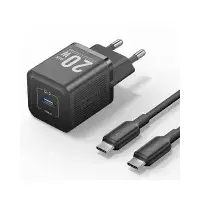 VENTION TZ-FEPB0-US-01 20W 1-Port USB-C GaN Charger with USB-C to USB-C Cable -US Plug